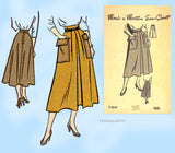 1950s Martin Mail Order Pattern 9347 Misses' Skirt Pattern Big Shaped Pockets