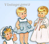 McCall's 6513: 1960s 15-17 Inch Talking Doll Clothes Set Vintage Sewing Pattern