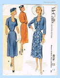 1950s Vintage McCall's Sewing Pattern 8516 Uncut Afternoon Dress w Jacket Sz 36