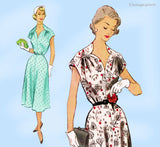 1950s Vintage McCall Sewing Pattern 8791 Uncut Misses Street Dress Sz 36 Bust