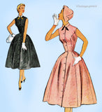 McCall's 9704: 1950s Misses Street Dress Size 30 Bust Vintage Sewing Pattern