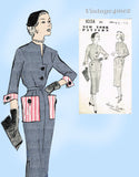 New York 1038: 1950s Uncut Misses Designer Dress Sz 34 B Vintage Sewing Pattern