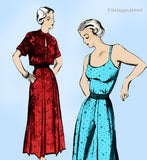 New York 687: 1950s Uncut Misses Sun Dress Sz 36 B Vintage Sewing Pattern