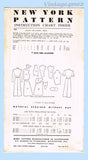 New York 764: 1950s Uncut Misses Designer Dress Sz 36 B Vintage Sewing Pattern