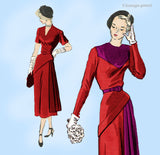 New York 790: 1950s Uncut Misses Afternoon Dress Vintage Sewing Pattern