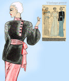 Simplicity 1189: 1930s Misses Lounging Pajamas & Jacket 36 B VTG Sewing Pattern