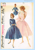 1950s Vintage Simplicity Sewing Pattern 1373 Uncut Misses Cocktail Dress Sz 31 B