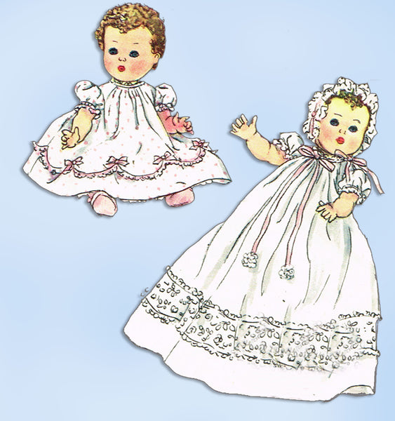 1950s Vintage Simplicity Sewing Pattern 1406- 16 Inch Tiny Tears Doll Clothes