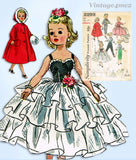 1950s Vintage Simplicity Sewing Pattern 2293 21" High Heel Revlon Doll Clothes