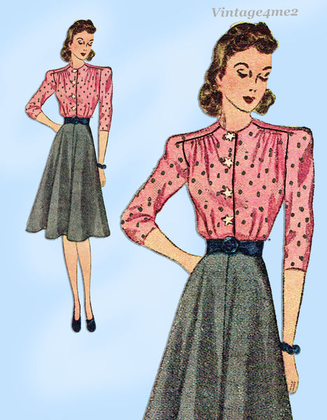 1930s Vintage Simplicity Sewing Pattern 3146 Classic Misses Skirt & Blouse