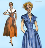 1950s Vintage Simplicity Sewing Pattern 3153 Stunning Misses Dinner Dress Sz 30 B