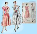 1950s Vintage Simplicity Sewing Pattern 3164 Stunning Misses Dinner Dress Sz 29 B