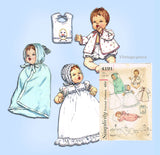 1960s Vintage Simplicity Sewing Pattern 4191 20 Inch Baby Doll Clothes Set