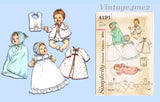 1960s Vintage Simplicity Sewing Pattern 4191 20 Inch Baby Doll Clothes Set