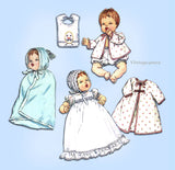 1960s Vintage Simplicity Sewing Pattern 4191 20 Inch Baby Doll Clothes Set