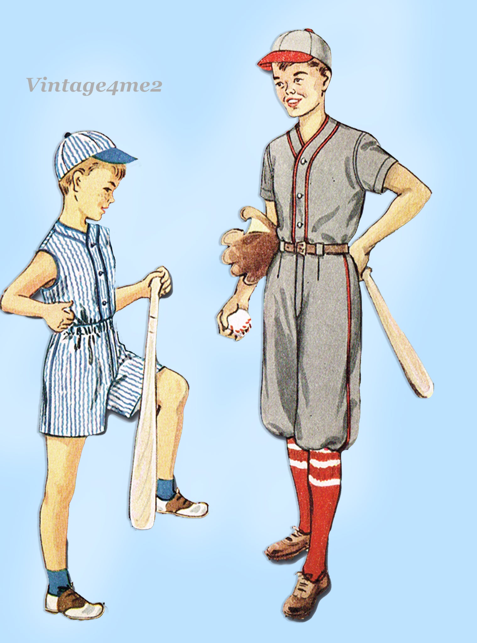  Vintage Baseball Costume for Kids Child Baseball