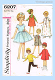 1960s Vintage Simplicity Sewing Pattern 6207 8 Inch Penny Brite Doll Clothes Set