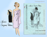 1960s Vintage Designer Spadea Pattern Y-3091 Chic Easy Misses Tunic Dress Sz 32-33 B