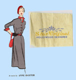 1950s Vintage Mail Order Sewing Pattern 15 "Star" Anne Baxter Misses Dress 32 B