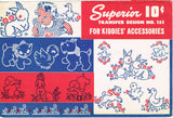 1940s Superior 151 Nursery Motifs Uncut Embroidery Transfer 30 Darlin Designs