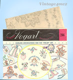 1950s Vintage Vogart Embroidery Transfer 266 Uncut Mommy's Angel Baby Motifs