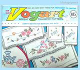 1960s Vintage Vogart Embroidery Transfer 695 Uncut Bluebirds and Lamb Pillowcase Cute