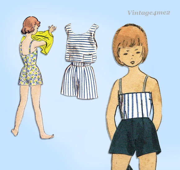 1950s Vintage McCalls Sewing Pattern 4577 Uncut Toddler Girls Jumper –  Vintage4me2