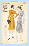 Vogue S-4209: 1940s Rare Misses Dinner Dress Sz 36 B Vintage Sewing Pattern