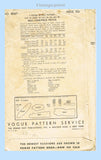 Vogue 8067: 1930s Rare Misses Street Dress Sz 36 B Vintage Sewing Pattern