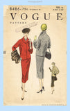 Vogue 8486: 1950s Uncut Misses Winter Suit Sz 34 B Vintage Sewing Pattern