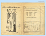 1940s Vintage Misses' Sun Dress Uncut Anne Adams Sewing Pattern 4604 Size 34