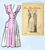 1940s Vintage Misses' Sun Dress Uncut Anne Adams Sewing Pattern 4604 Size 34