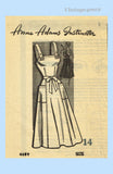 Anne Adams 4689: 1950s Misses Easy Wrap Sun Dress 32B Vintage Sewing Pattern