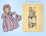 Anne Adams 4802: 1940s Cute 12 Inch Baby Doll Clothes Set Vintage Sewing Pattern