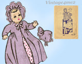 Anne Adams 4802: 1940s Cute 20 Inch Baby Doll Clothes Set Vintage Sewing Pattern