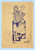 Anne Adams 4802: 1940s Cute 20 Inch Baby Doll Clothes Set Vintage Sewing Pattern