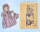 Anne Adams 4802: 1940s Cute 20 Inch Baby Doll Clothes Set Vintage Sewing Pattern