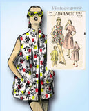 1950s VTG Advance Sewing Pattern 5792 Misses Duster Robe or Beach Cover Up 32 B