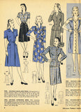 Digital Download Advance Fashion Flyer June 1945 Small 1940s Sewing Pattern Catalog