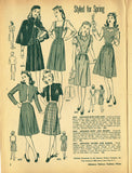 Digital Download Advance Fashion Flyer Jan Feb 1945 Small 1940s Sewing Pattern Catalog