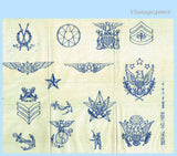 Betty Burton 1929: Uncut Military Motifs Patriotic Emblems Embroidery Transfer