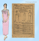 Butterick 5936: 1920s Misses Flapper Nightgown Sz 36 B Vintage Sewing Pattern