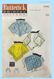 1950s Vintage Butterick Sewing Pattern 6742 Easy Misses Cocktail Apron Fits All