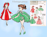 1950s Vintage Butterick Sewing Pattern 8354 Uncut 23in High Heel Revlon Doll Clothes