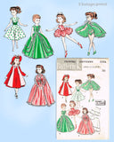 1950s Vintage Butterick Sewing Pattern 8354 Uncut 23in High Heel Revlon Doll Clothes