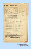 Hollywood 1026: 1940s Uncut Misses Shirtwaist Dress 34 B Vintage Sewing Pattern