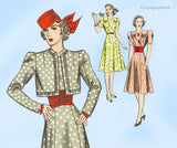 Hollywood 1964: 1940s Uncut Lucille Ball Dress Sz 34 B Vintage Sewing Pattern