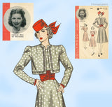 Hollywood 1964: 1940s Uncut Lucille Ball Dress Sz 34 B Vintage Sewing Pattern