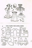 1950s Vintage McCalls Pattern 1717 Rare Maggie & Alice Doll Clothes 18 inch