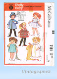 1960s Vintage McCalls Pattern 7181 Complete  Chatty Cathy 20 Inch Doll Clothes